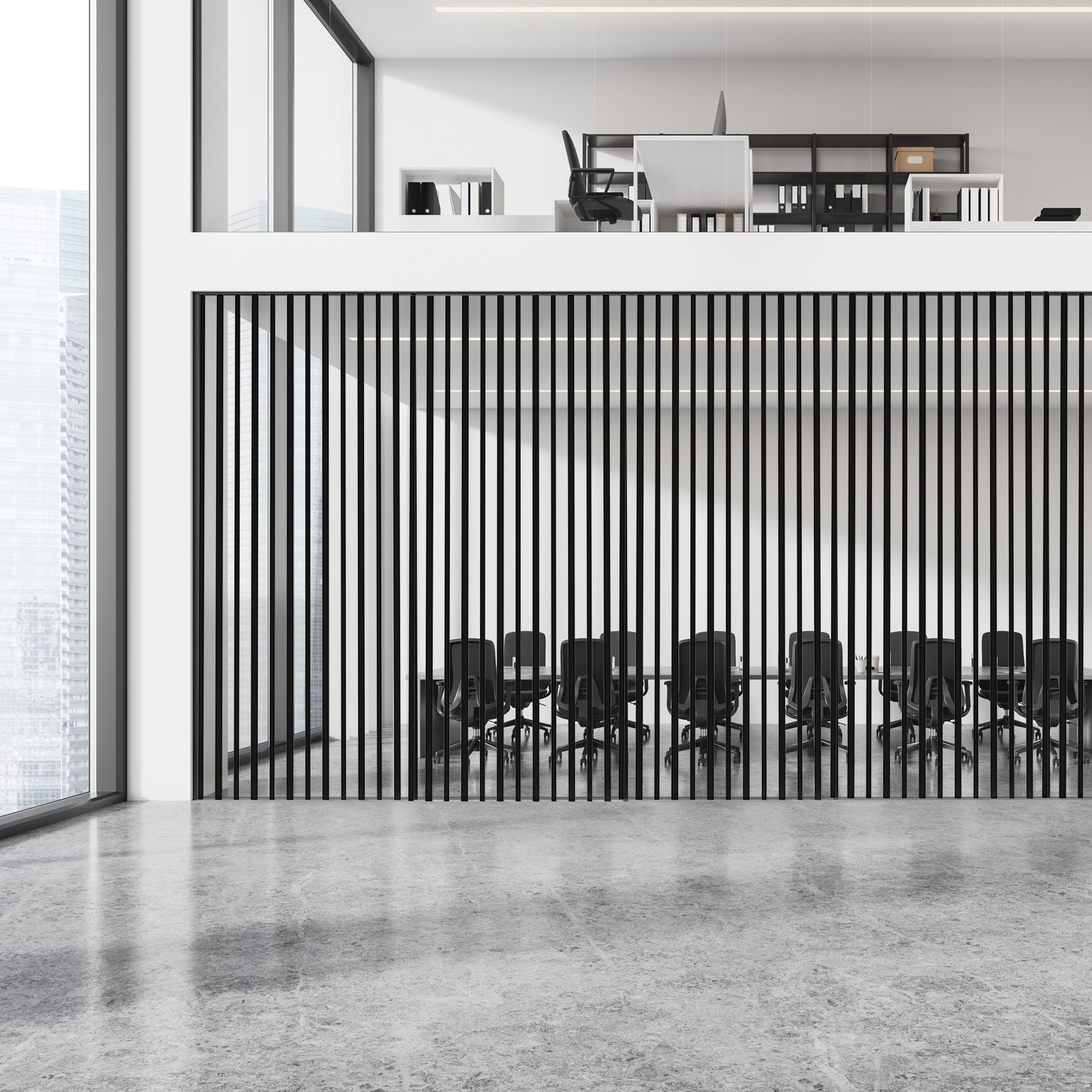 משרביה למשרד בצבע שחור